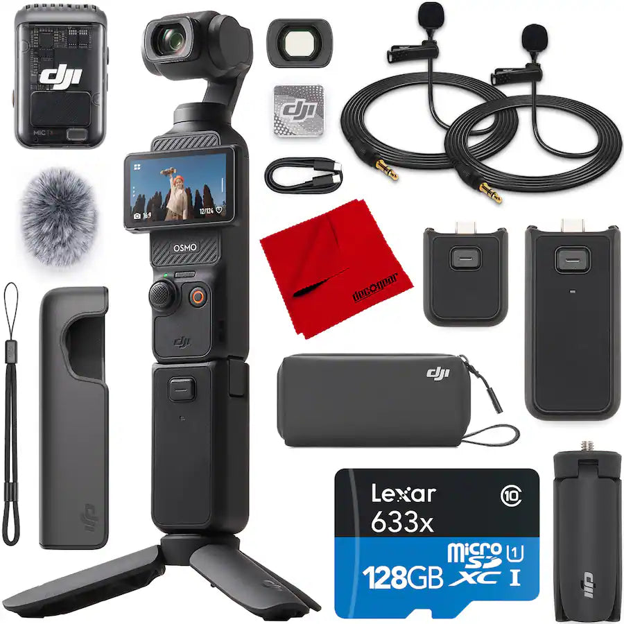 DJI – Osmo Pocket 3 Creator Combo – Caméra 4K stabilisée sur 3 axes avec 2 microphones - Image 8