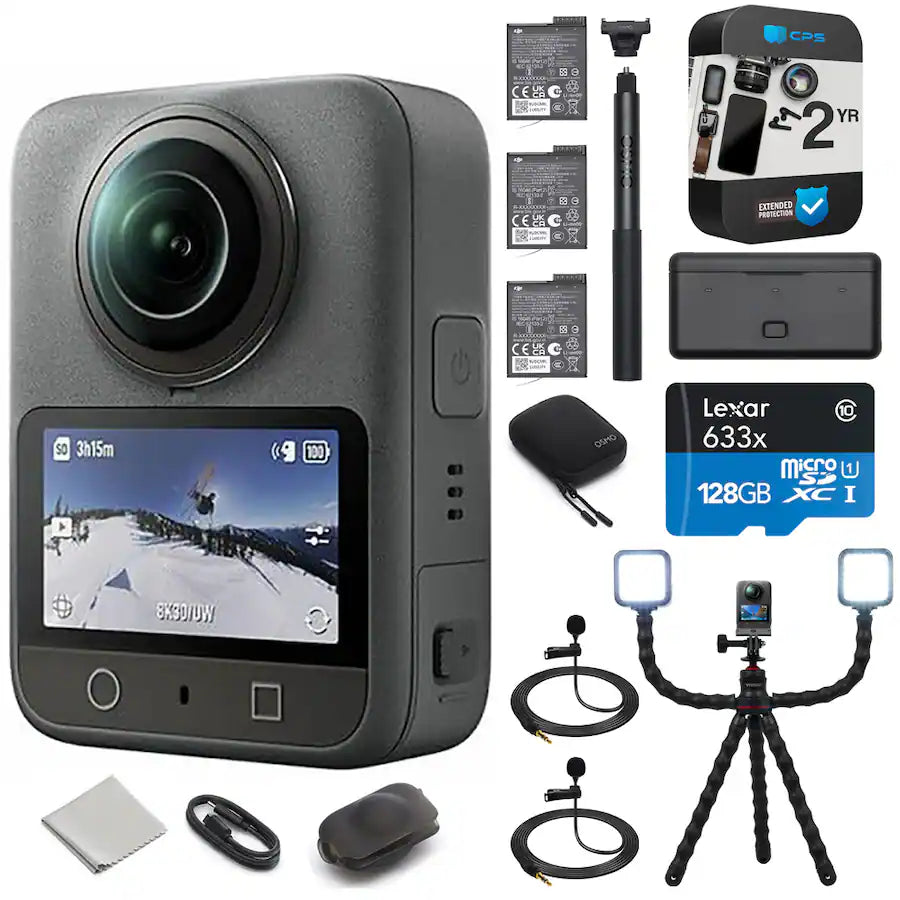 DJI – Osmo 360 Adventure Combo avec garantie de 2 ans + pack d’accessoires