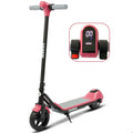 Trottinette électrique Vankel pour enfants de 6 à 14 ans, 12 km/h, rose, écran LED