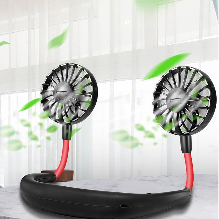 Hands-free Neck Dual Fan Air Cooler