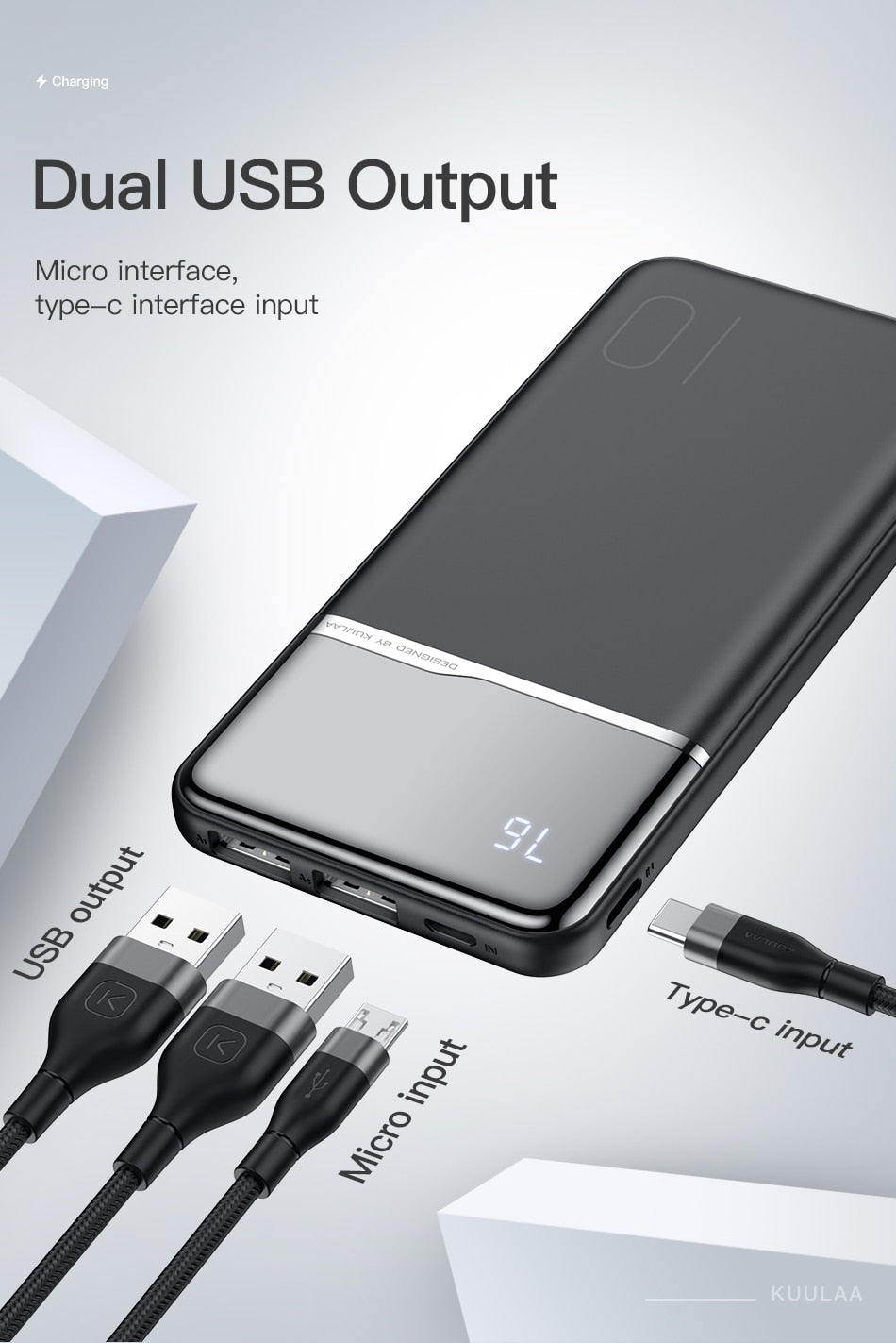 10000mAh Portable Charging Power-Bank