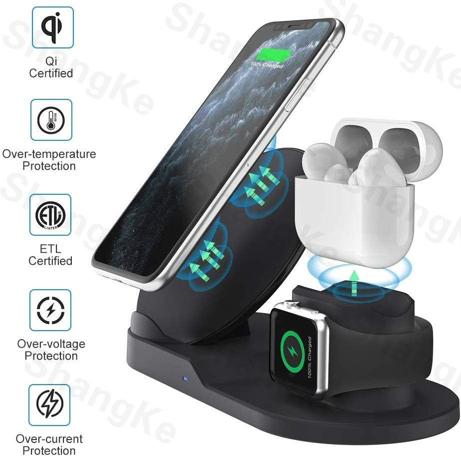 3 in 1 Fast Wireless Charger Dock Station