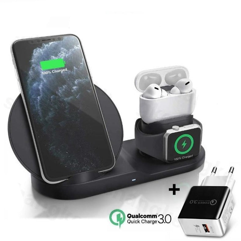 3 in 1 Fast Wireless Charger Dock Station